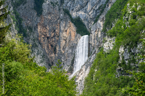 Slap Boka waterfall in the Soca Valley  Slovenia