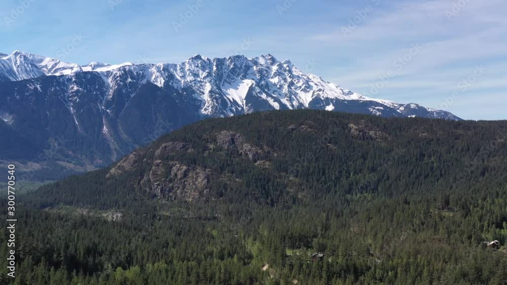 Aerial view at mountains in British Columbia, Canada. 4K. Aerial view at mountains in British Columbia, Canada. 4K.
