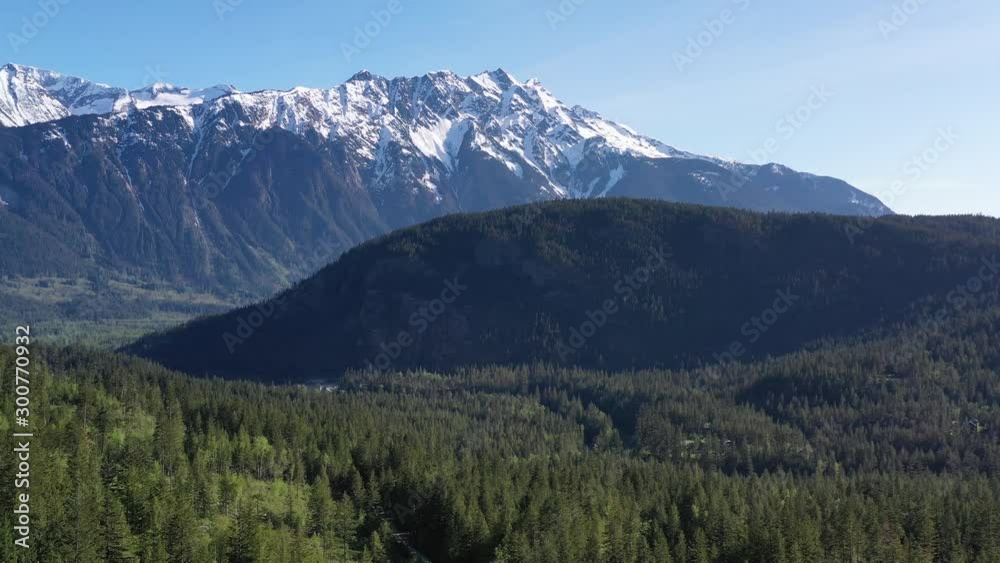 Aerial view at mountains in British Columbia, Canada. 4K. Aerial view at mountains in British Columbia, Canada. 4K.