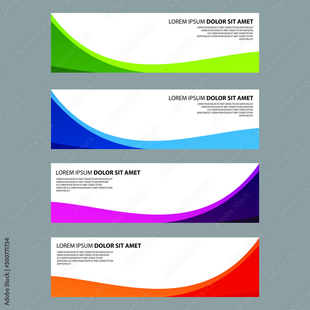 Naklejka premium Vector Abstract design banner web template