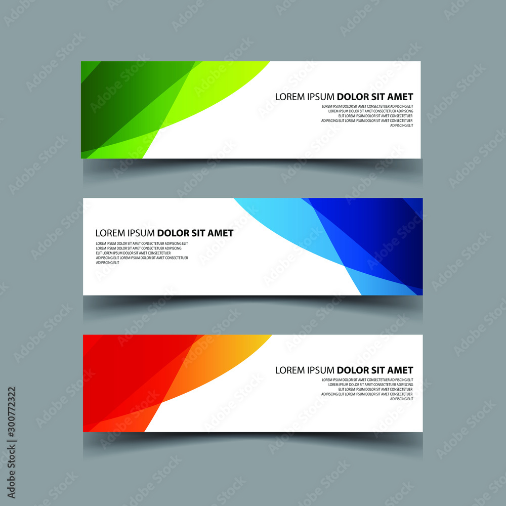 Naklejka premium Vector Abstract design banner web template