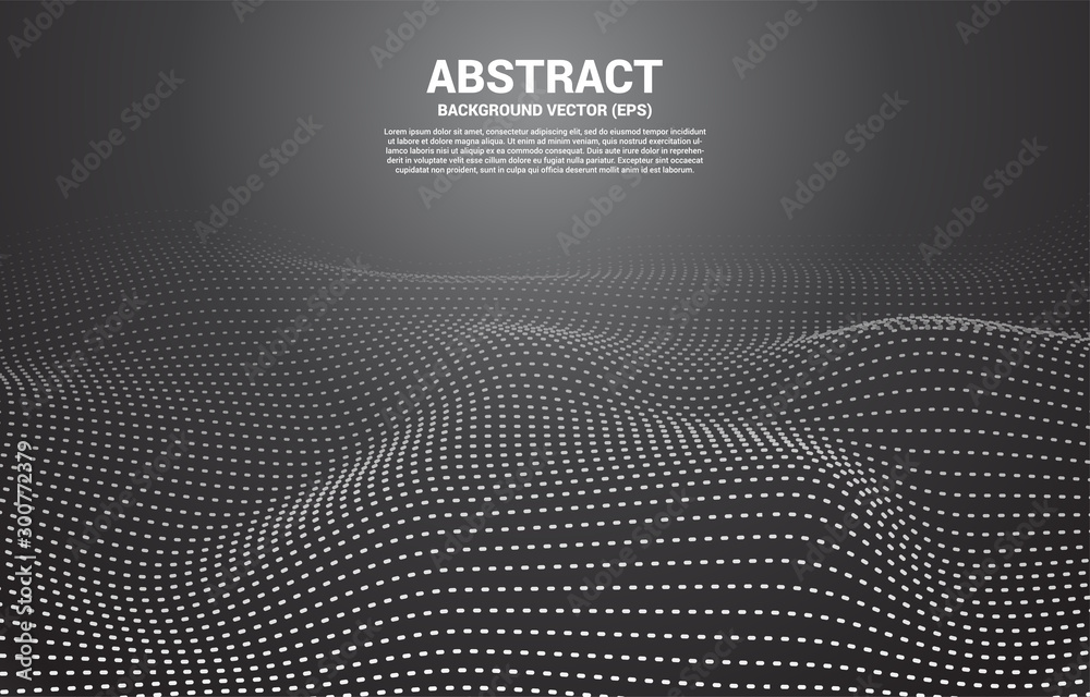 Black Digital Contour curve dot and line and wave with wireframe . Abstract Background for 3D Futuristic technology concept Black Digital Contour curve dot and line and wave with wireframe . Abstract Background for 3D Futuristic technology concept