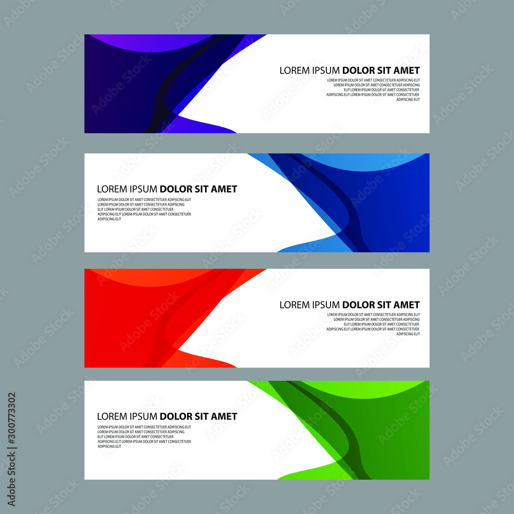 Fototapeta premium Vector Abstract design banner web template