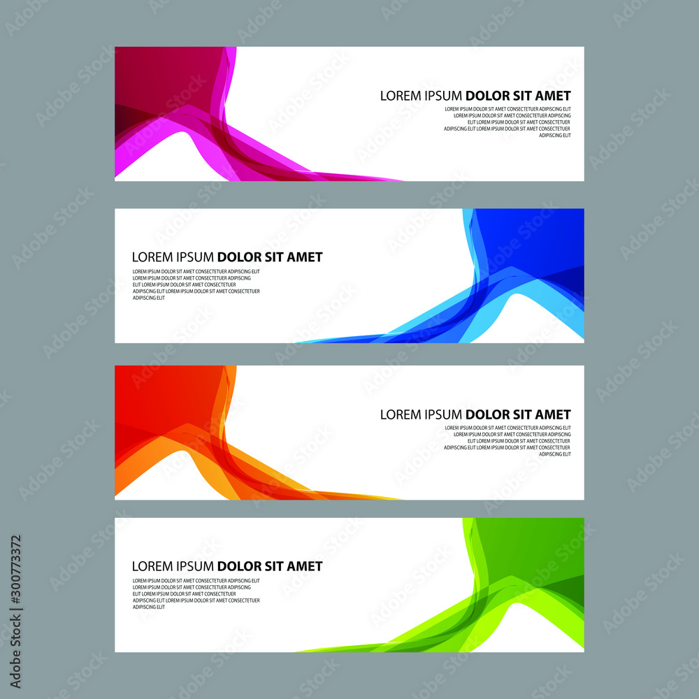 Naklejka premium Vector Abstract design banner web template