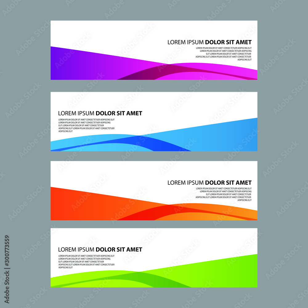 Fototapeta premium Vector Abstract design banner web template