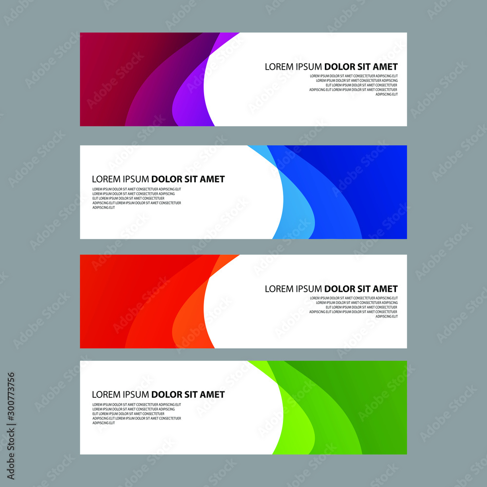 Fototapeta premium Vector Abstract design banner web template