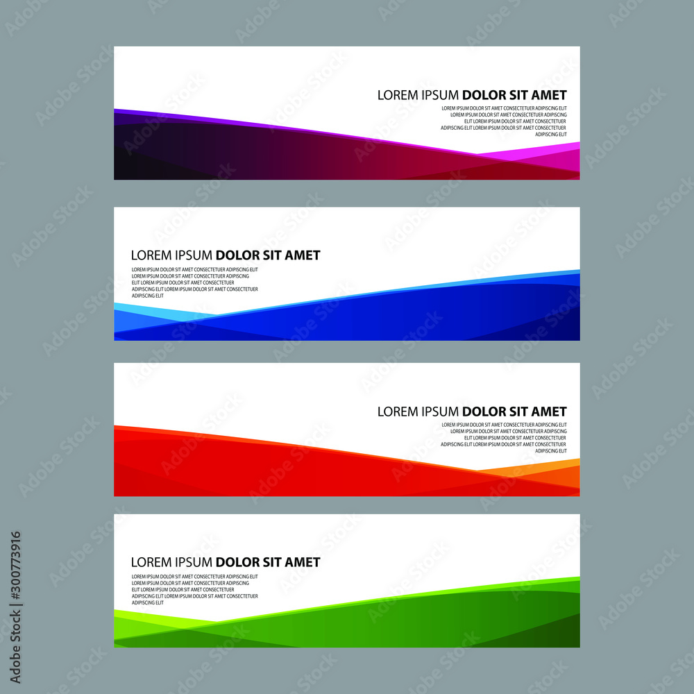 Naklejka premium Vector Abstract design banner web template