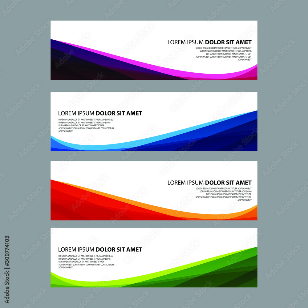 Fototapeta premium Vector Abstract design banner web template