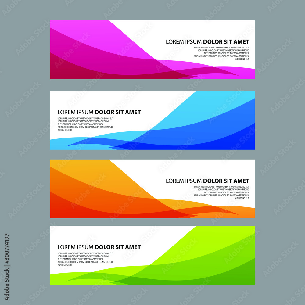 Fototapeta premium Vector Abstract design banner web template