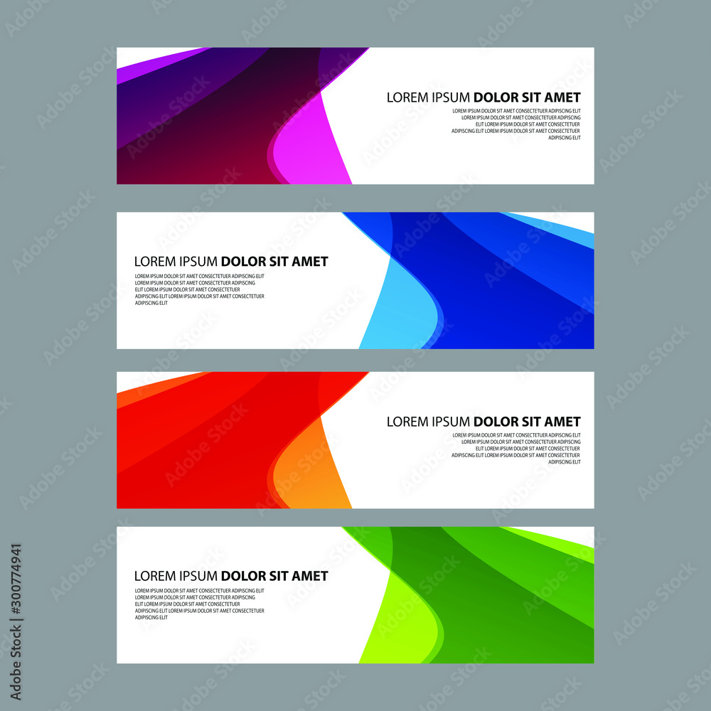 Fototapeta premium Vector Abstract design banner web template