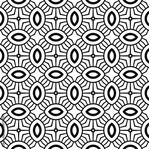 Vintage trellis pattern, seamless fabric print, linear seamless print, black and white vector illustration.