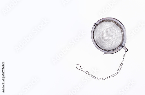Tea steeper isolated on a white background photo