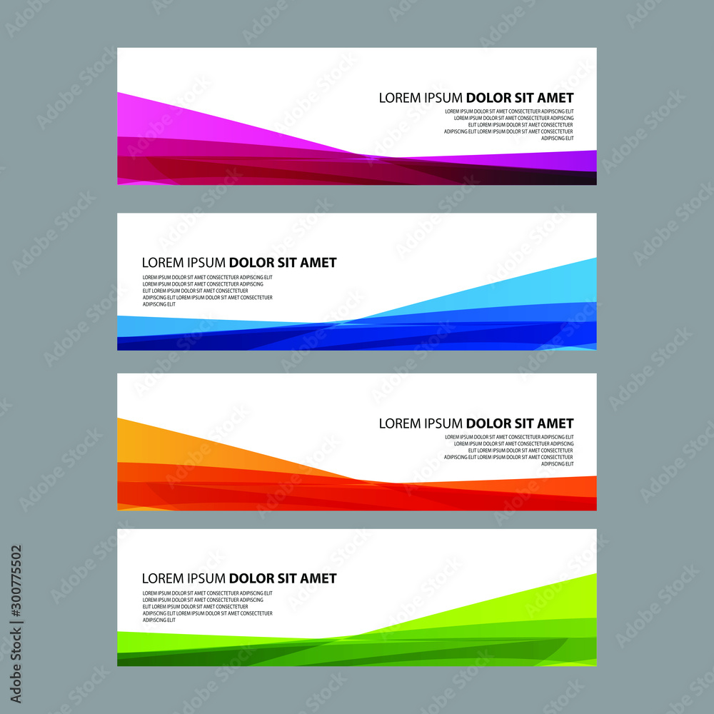 Fototapeta premium Vector Abstract design banner web template