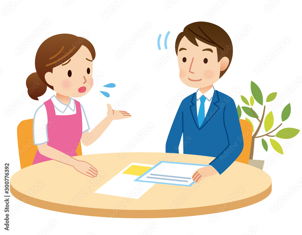 話し合うスタッフ