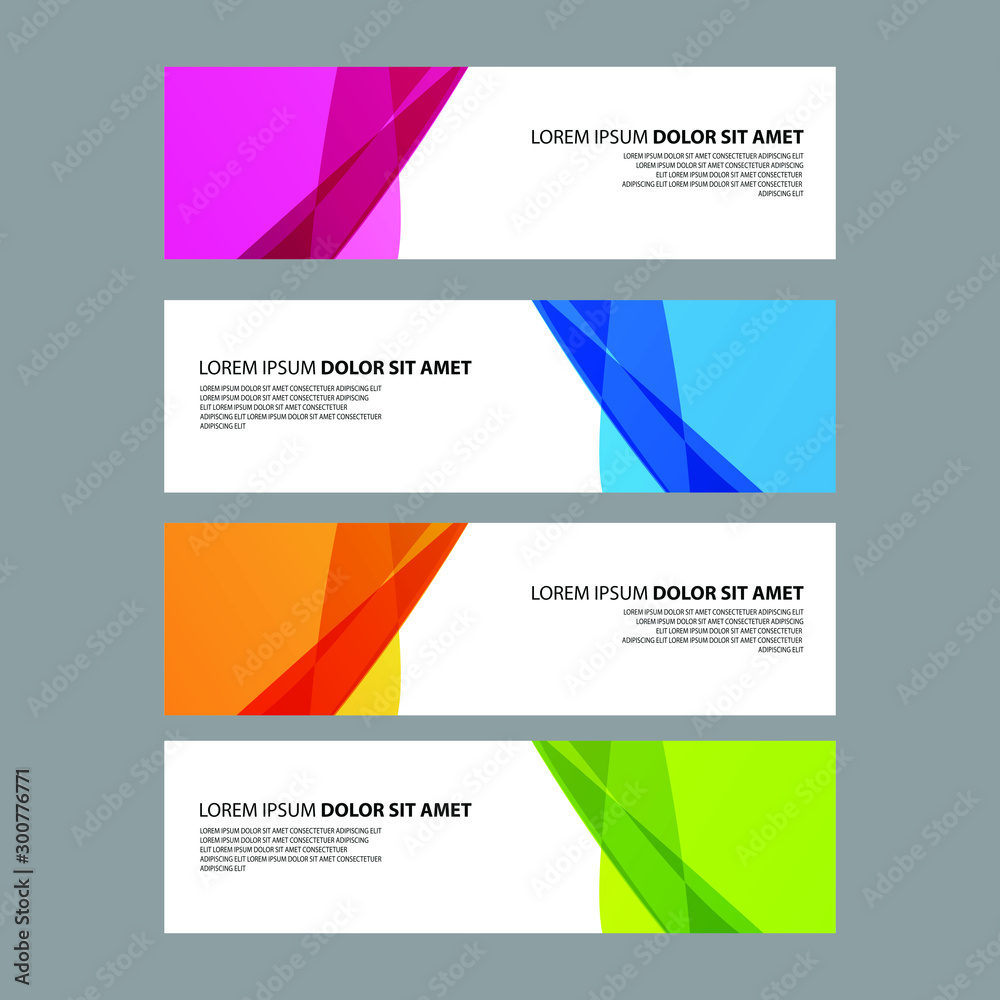 Naklejka premium Vector Abstract design banner web template