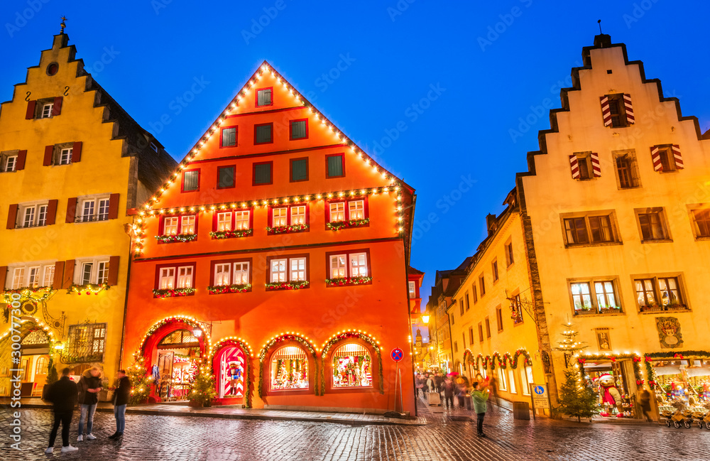 Rothenburg ob der Tauber, Christmas Franconia, Germany