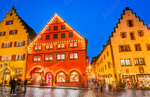 Obraz na płótnie Rothenburg ob der Tauber, Christmas Franconia, Germany w salonie