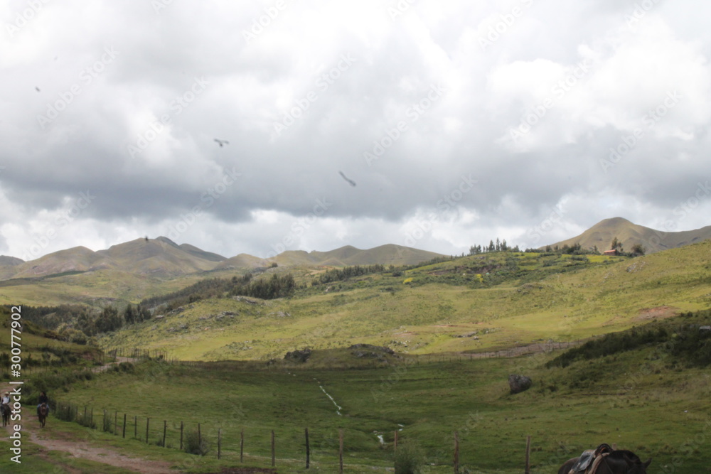 landscape with mountains and clouds landscape with mountains and clouds