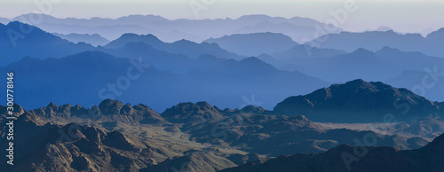 Photography Amazing Sunrise at Sinai Mountain, Beautiful dawn in Egypt, early morning view o