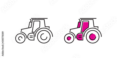 Farmer's market banner. Local farming. Eco, fresh products, certified logo marks for organic farming, food stores, healthy fresh products. Design illustration of agricultural background