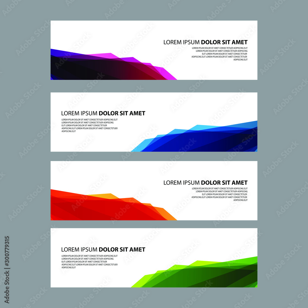 Fototapeta premium Vector Abstract design banner web template