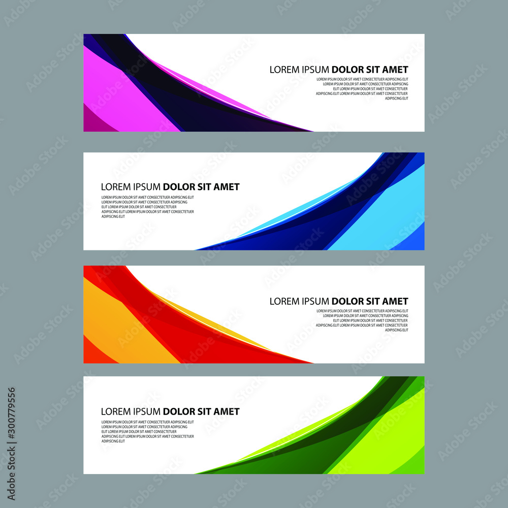 Fototapeta premium Vector Abstract design banner web template