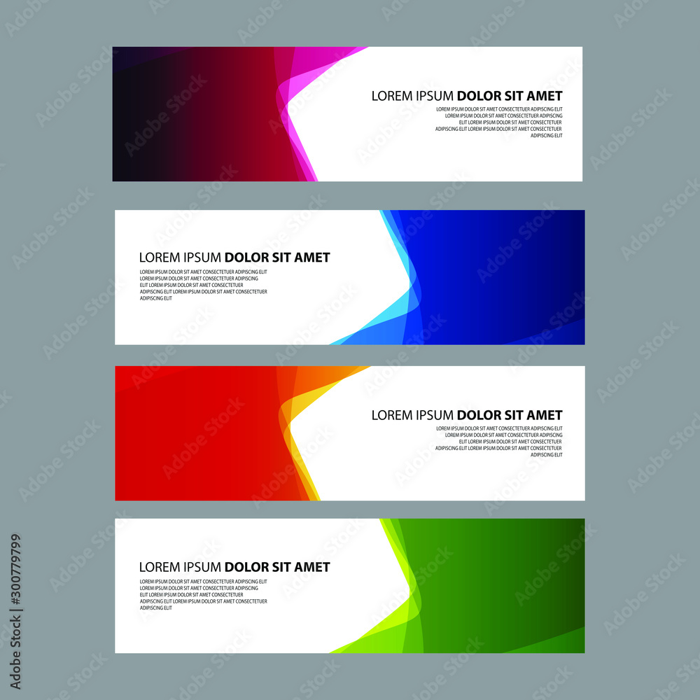 Fototapeta premium Vector Abstract design banner web template