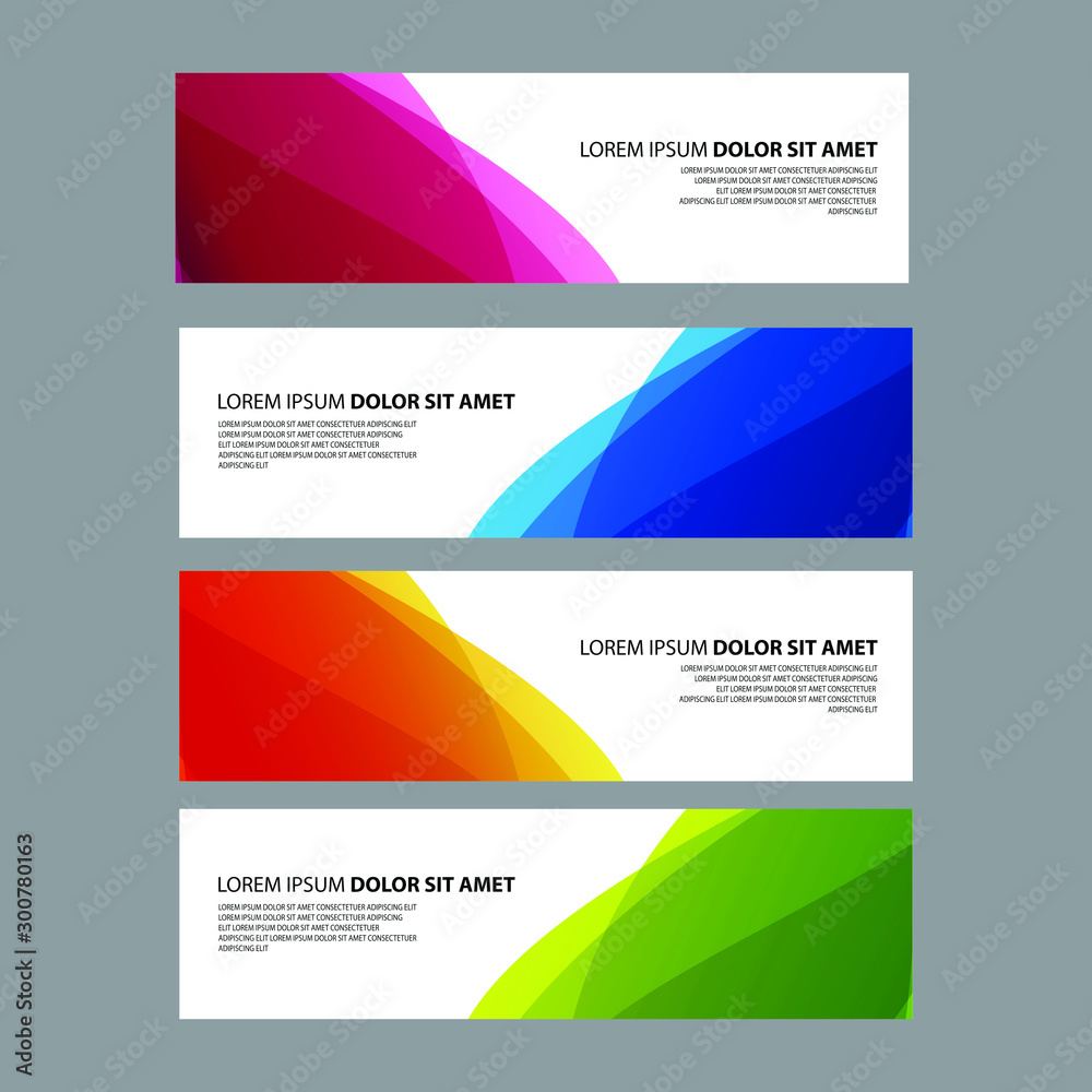Fototapeta premium Vector Abstract design banner web template