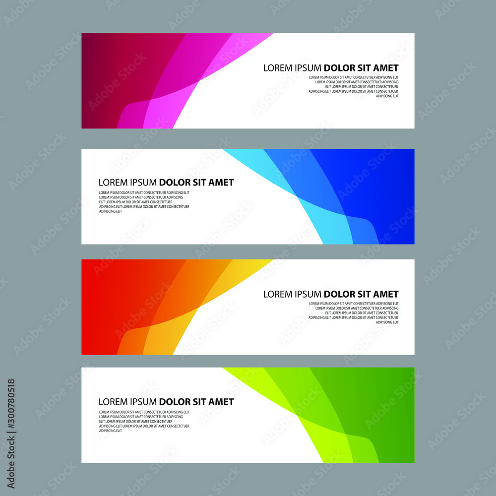 Naklejka premium Vector Abstract design banner web template