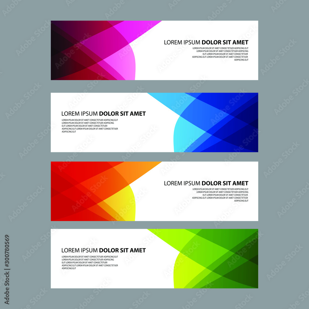 Fototapeta premium Vector Abstract design banner web template