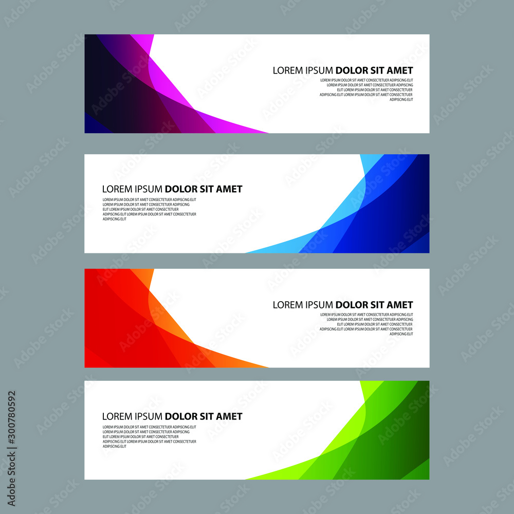 Fototapeta premium Vector Abstract design banner web template