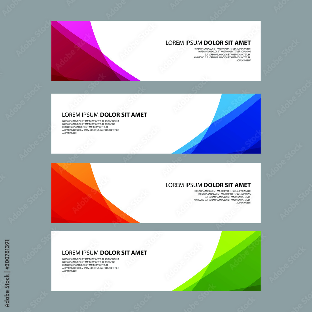 Fototapeta premium Vector Abstract design banner web template