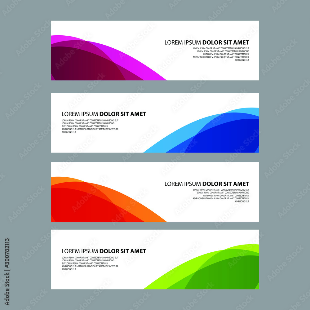 Fototapeta premium Vector Abstract design banner web template