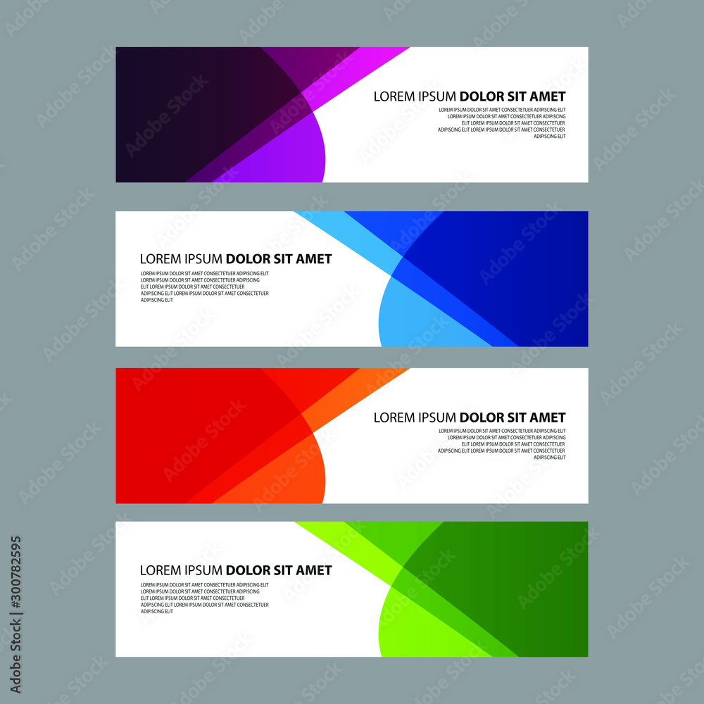 Fototapeta premium Vector Abstract design banner web template