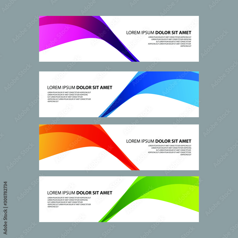 Fototapeta premium Vector Abstract design banner web template