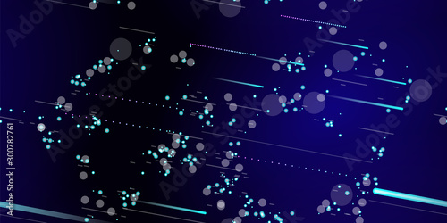 Fast Effect. Motion Neon. Seamless Pattern. Glitch