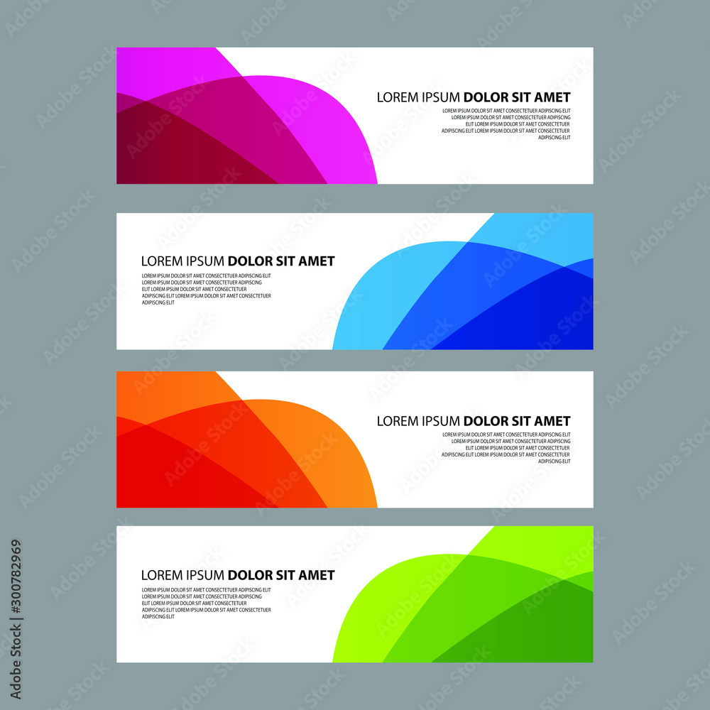 Vector Abstract design banner web template Vector Abstract design banner web template