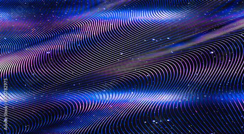 Iridescent time warp in outer spacespace