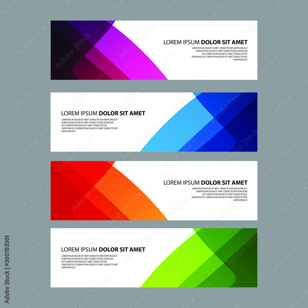 Naklejka premium Vector Abstract design banner web template