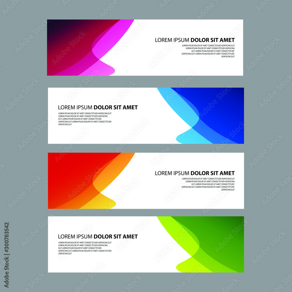 Fototapeta premium Vector Abstract design banner web template