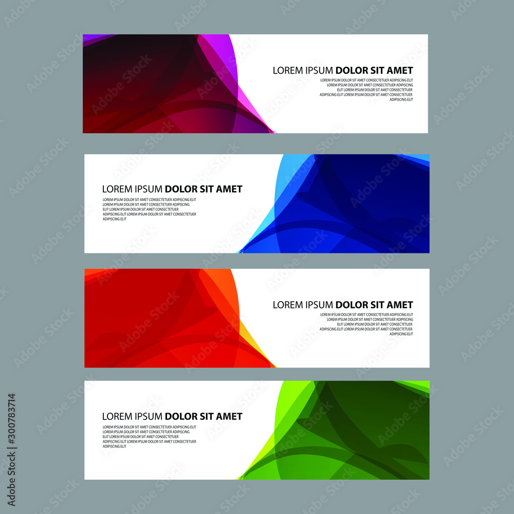 Fototapeta premium Vector Abstract design banner web template