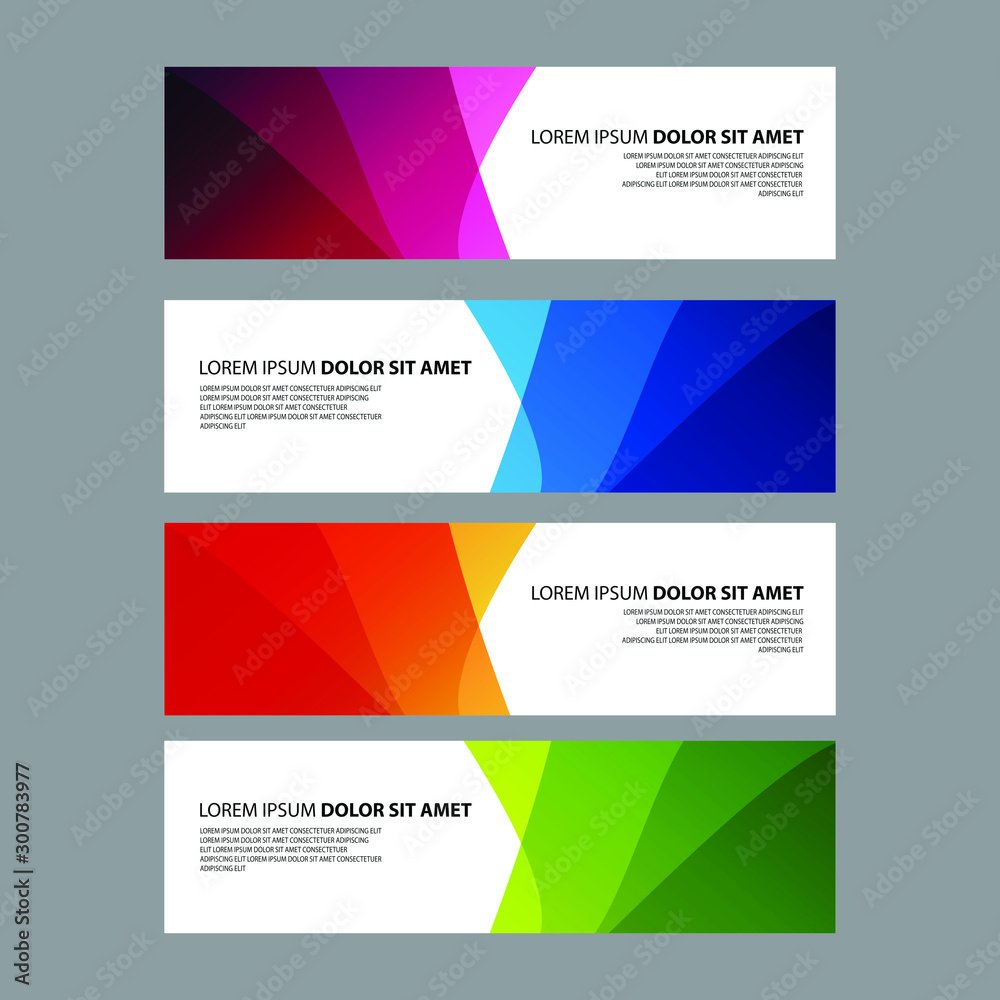 Vector Abstract design banner web template