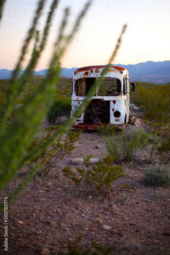 Abandoned Truck Mexican Border