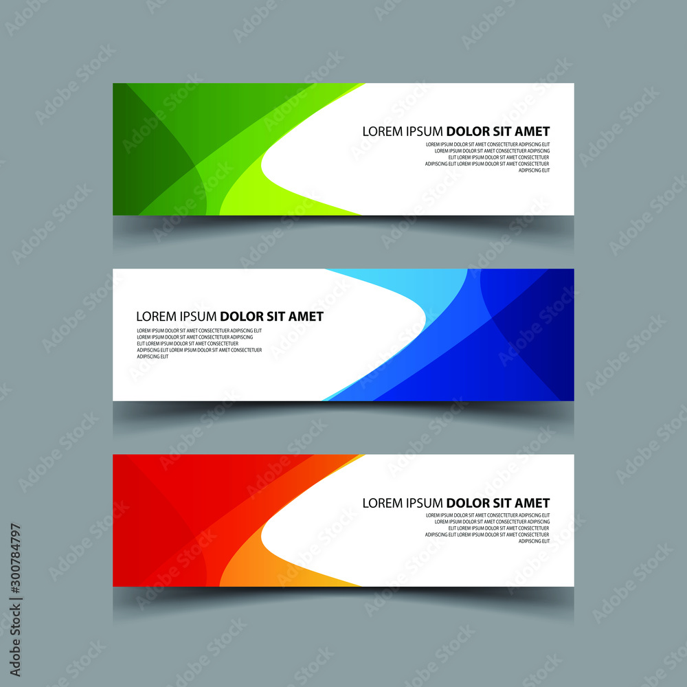 Fototapeta premium Vector Abstract design banner web template
