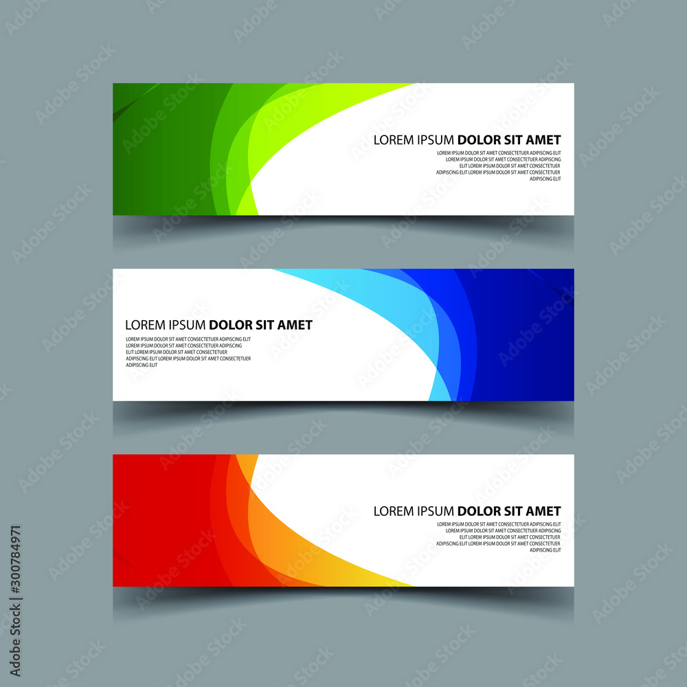 Fototapeta premium Vector Abstract design banner web template