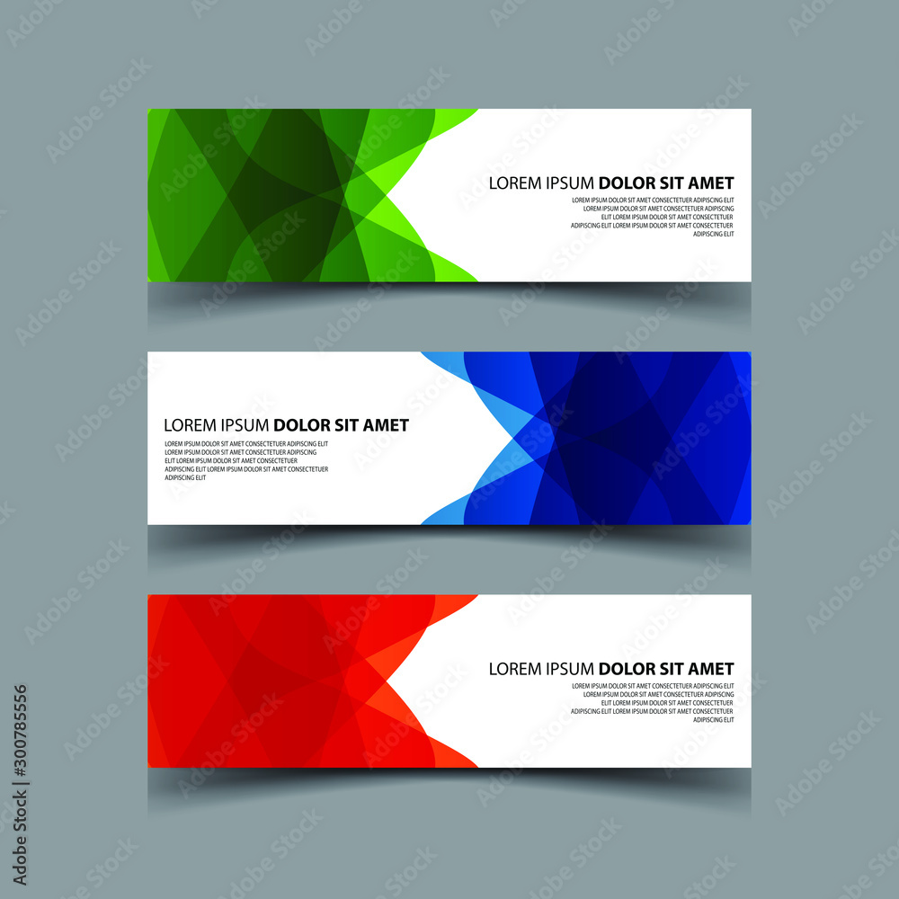 Naklejka premium Vector Abstract design banner web template
