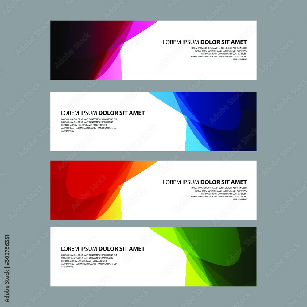 Vector Abstract design banner web template