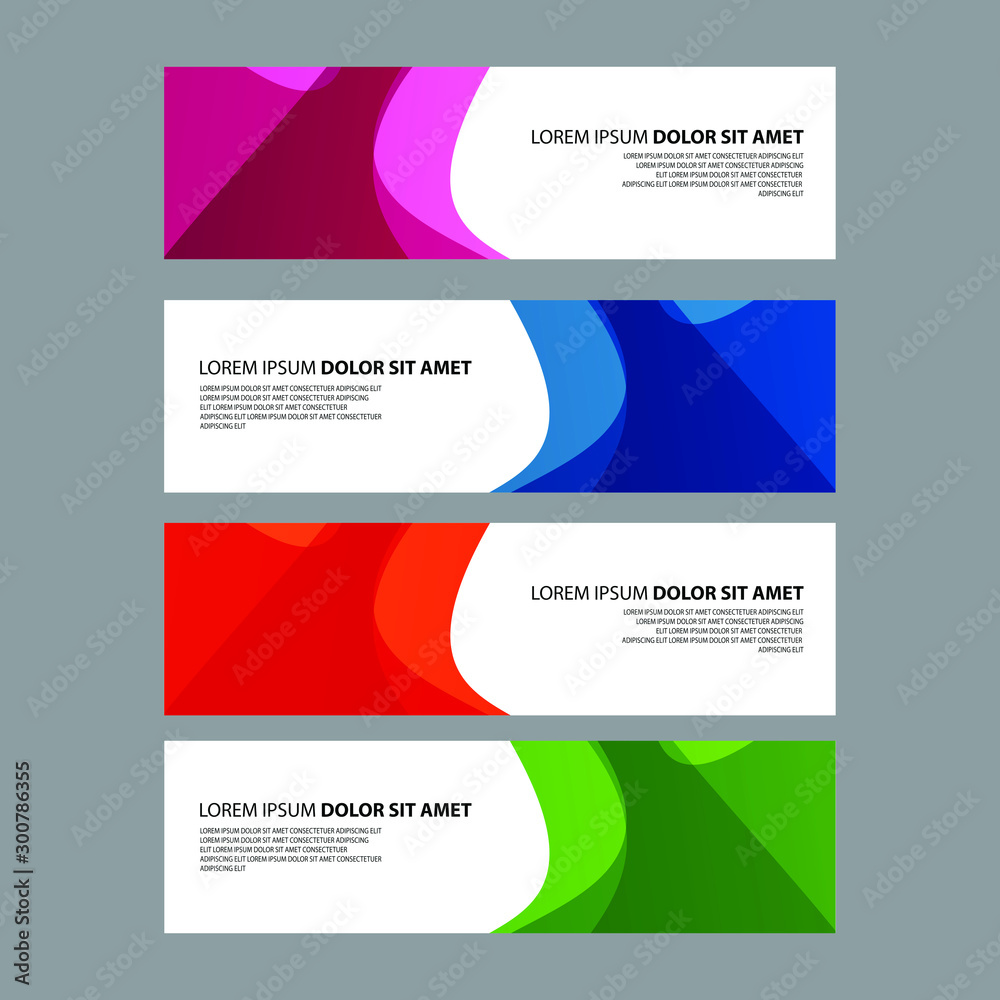 Vector Abstract design banner web template