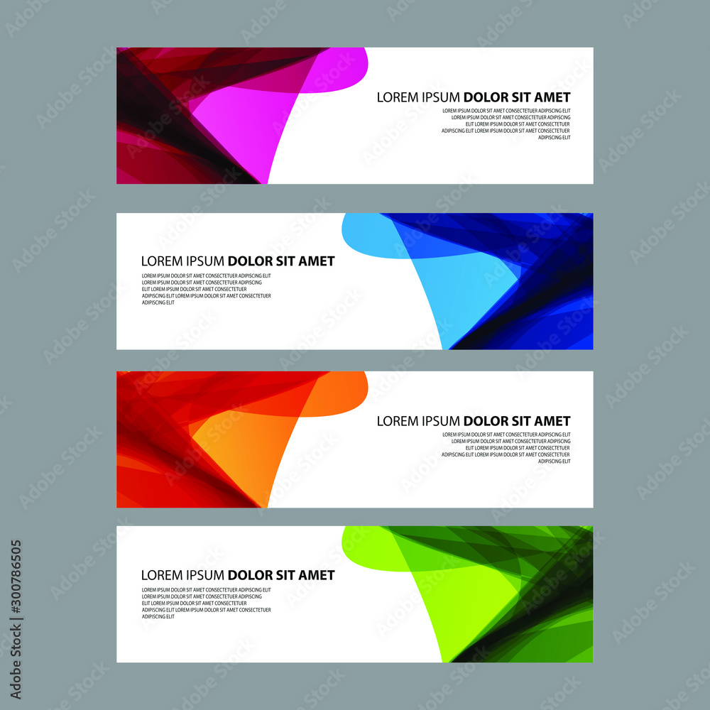 Fototapeta premium Vector Abstract design banner web template