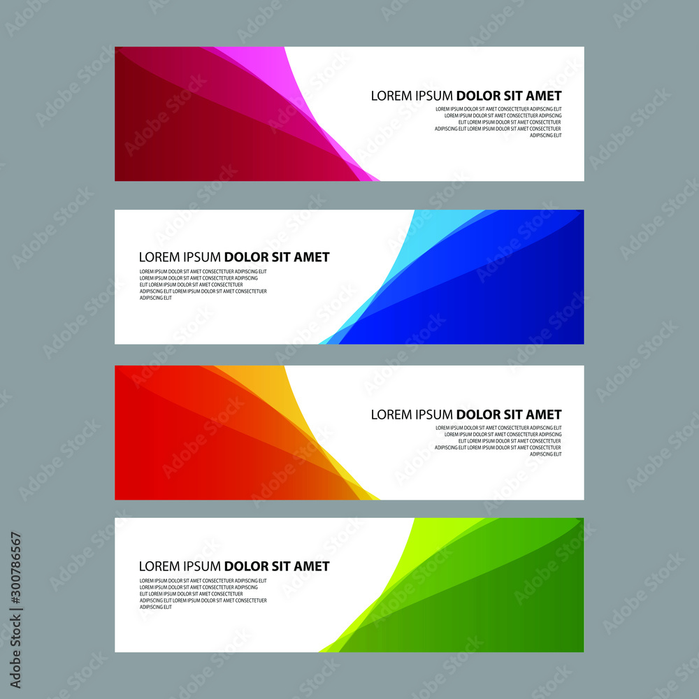 Fototapeta premium Vector Abstract design banner web template